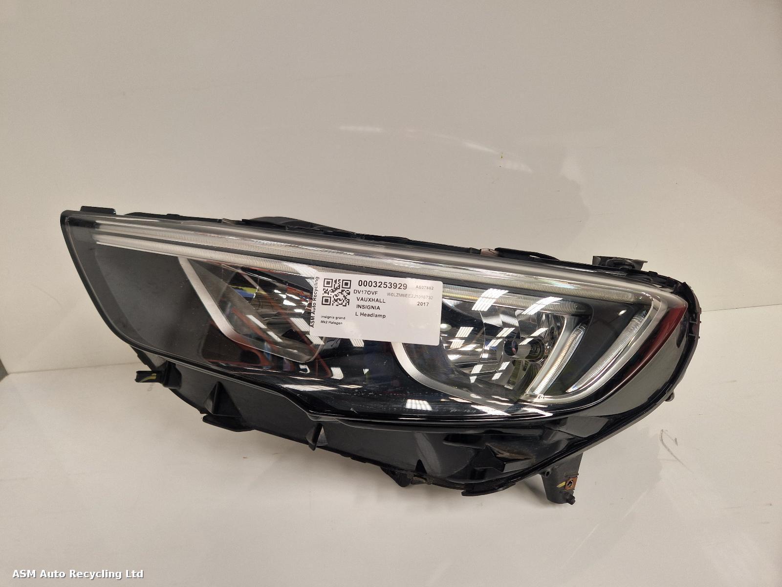 View Auto part L Headlamp Vauxhall Insignia 2017