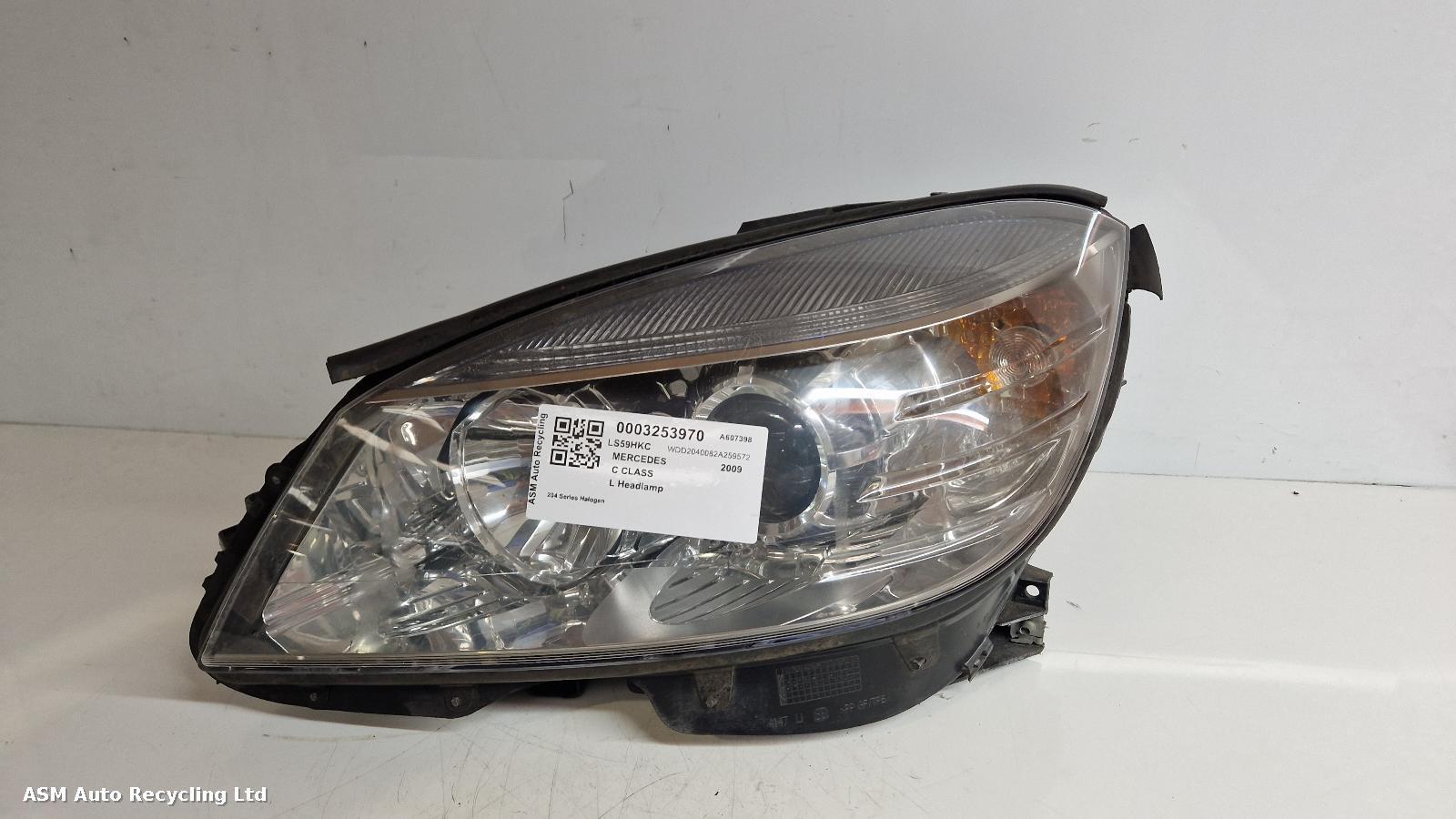 View Auto part L Headlamp Mercedes C Class 2009