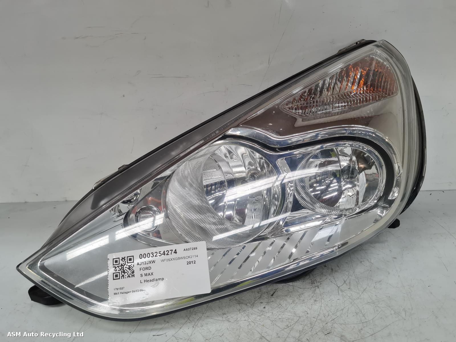 View Auto part L Headlamp Ford S Max 2012