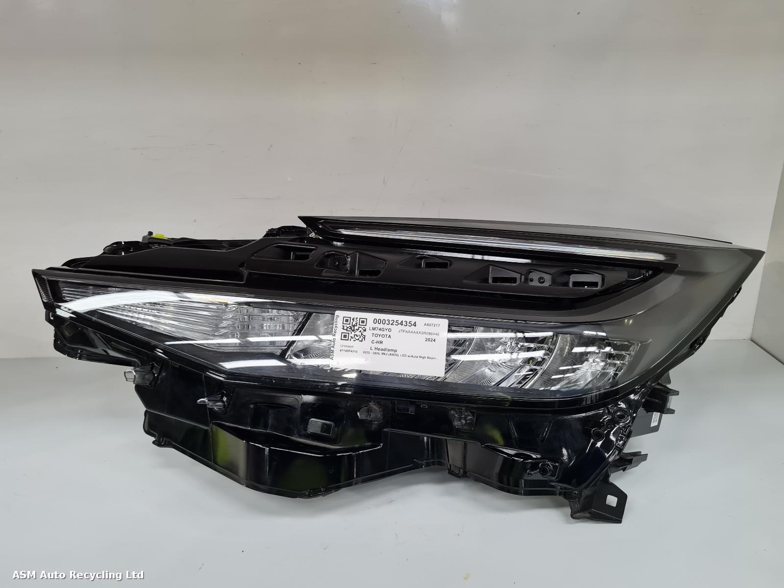 View Auto part L Headlamp Toyota C-hr 2024