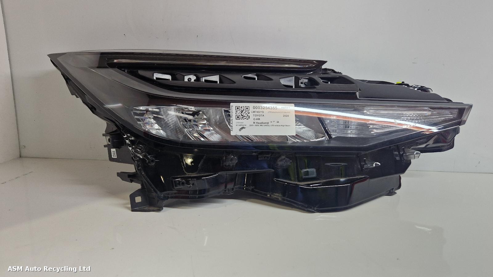 View Auto part R Headlamp Toyota C-hr 2024
