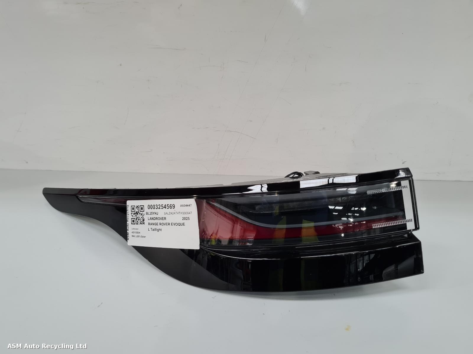 View Auto part L Taillight Land Rover Range Rover Evoque 2025