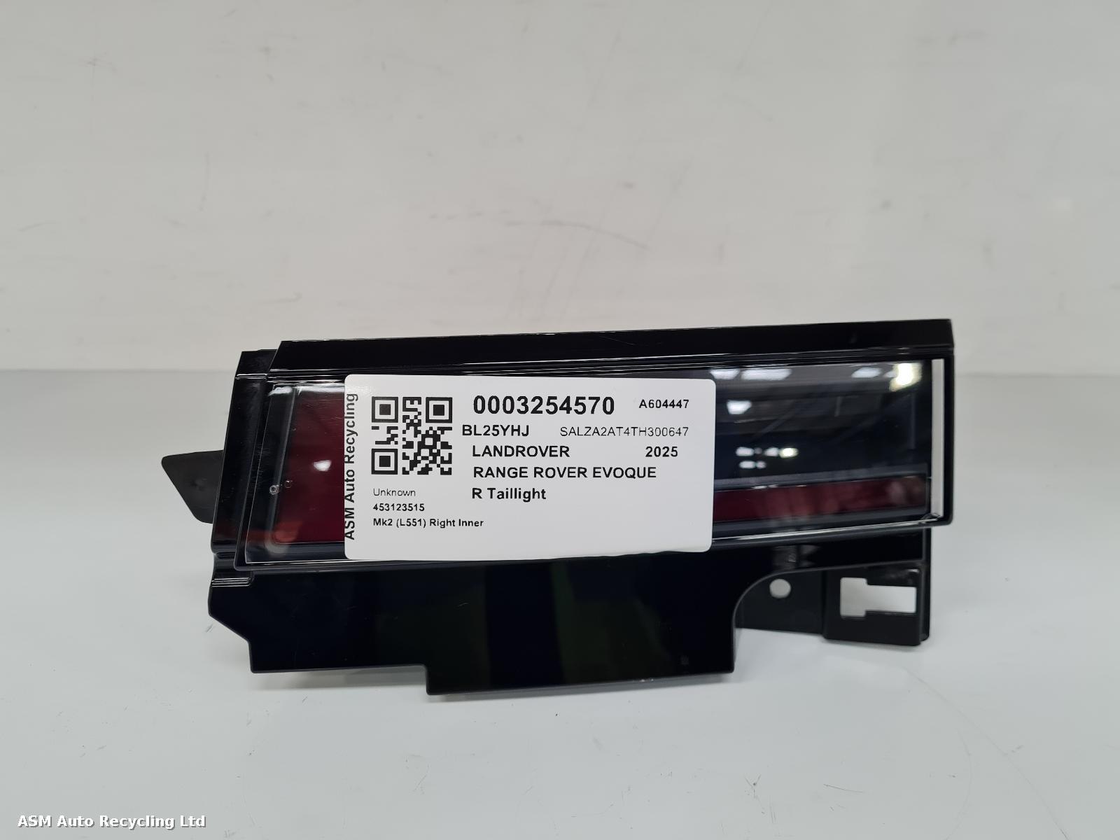 View Auto part R Taillight Land Rover Range Rover Evoque 2025