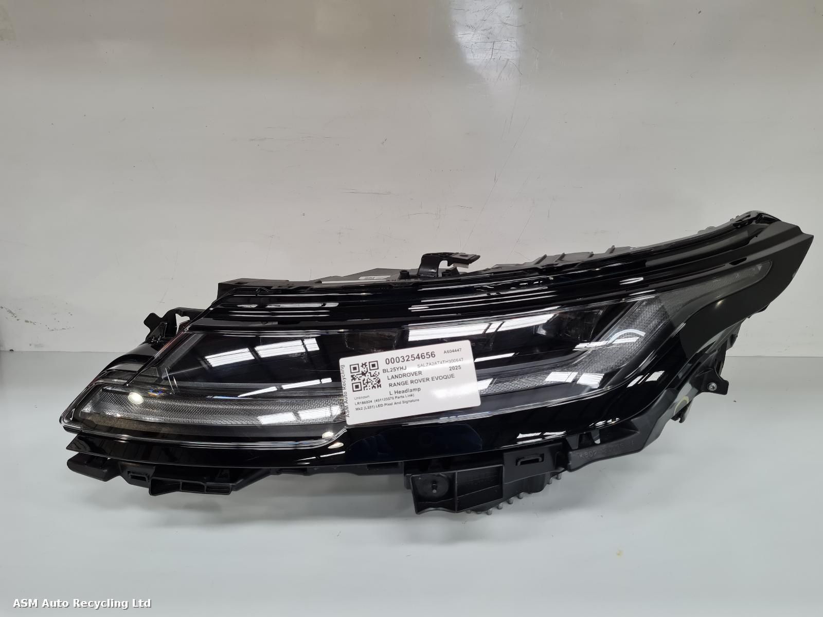 View Auto part L Headlamp Land Rover Range Rover Evoque 2025