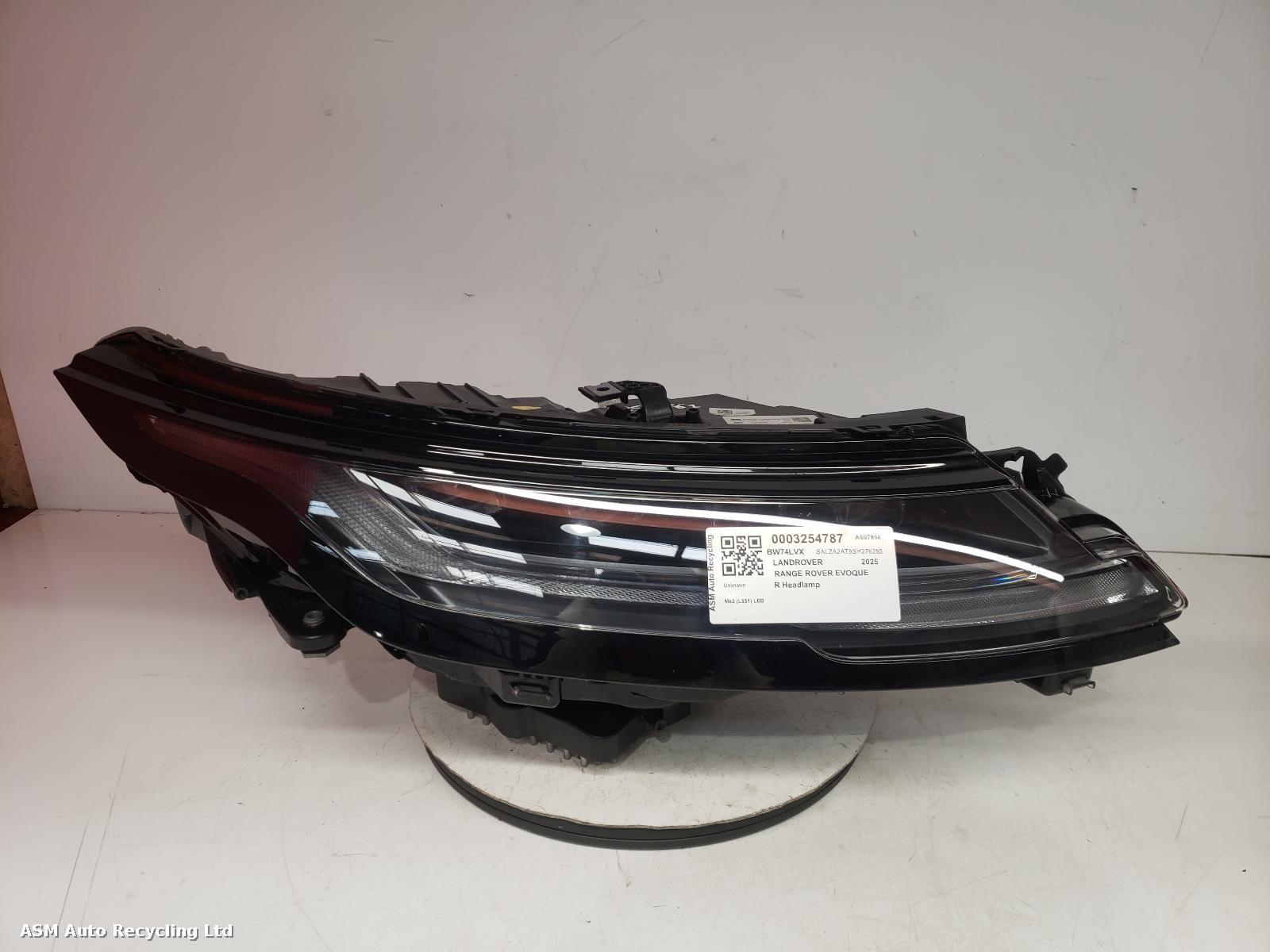 View Auto part R Headlamp Land Rover Range Rover Evoque 2025