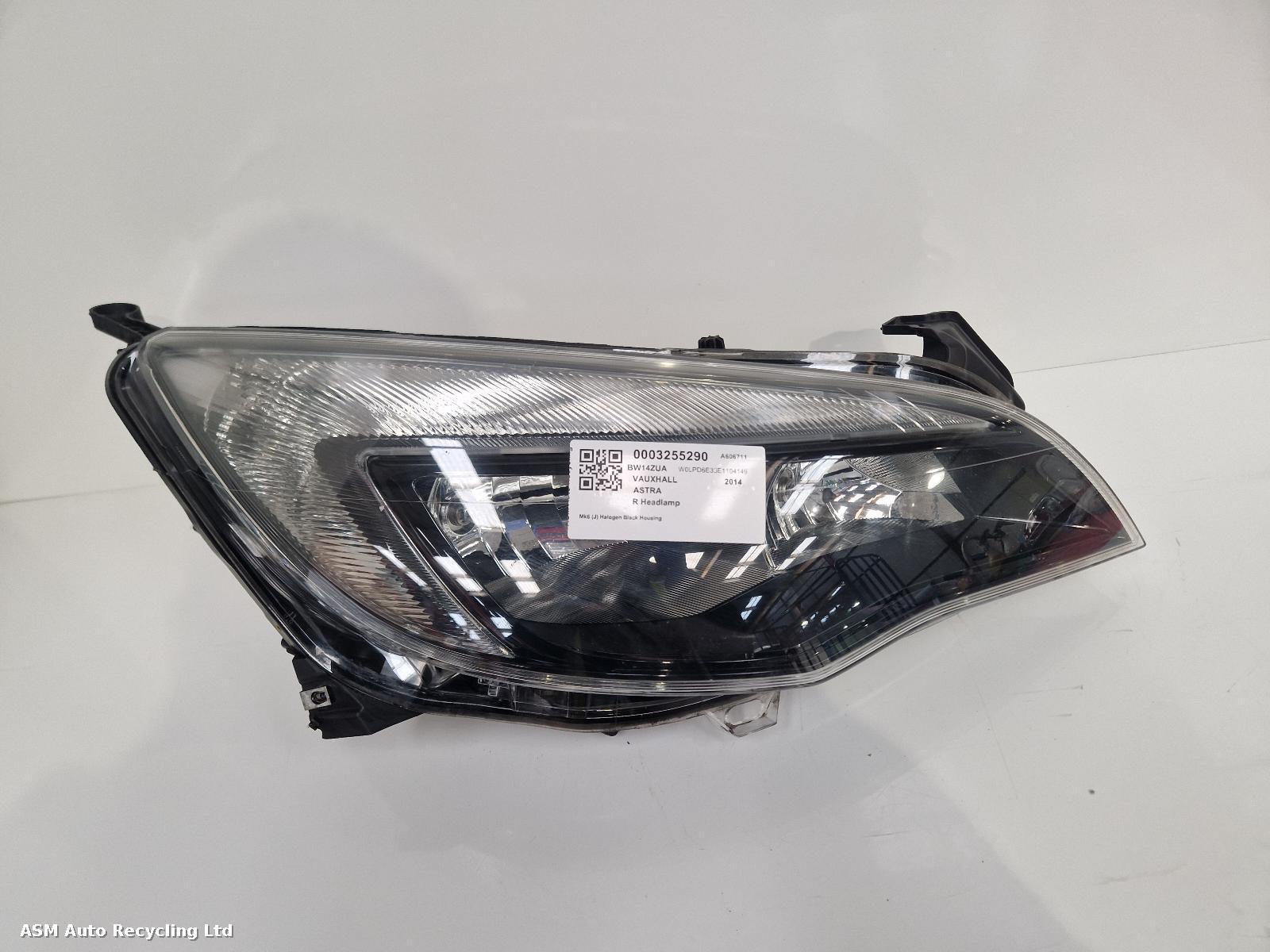View Auto part R Headlamp Vauxhall Astra 2014