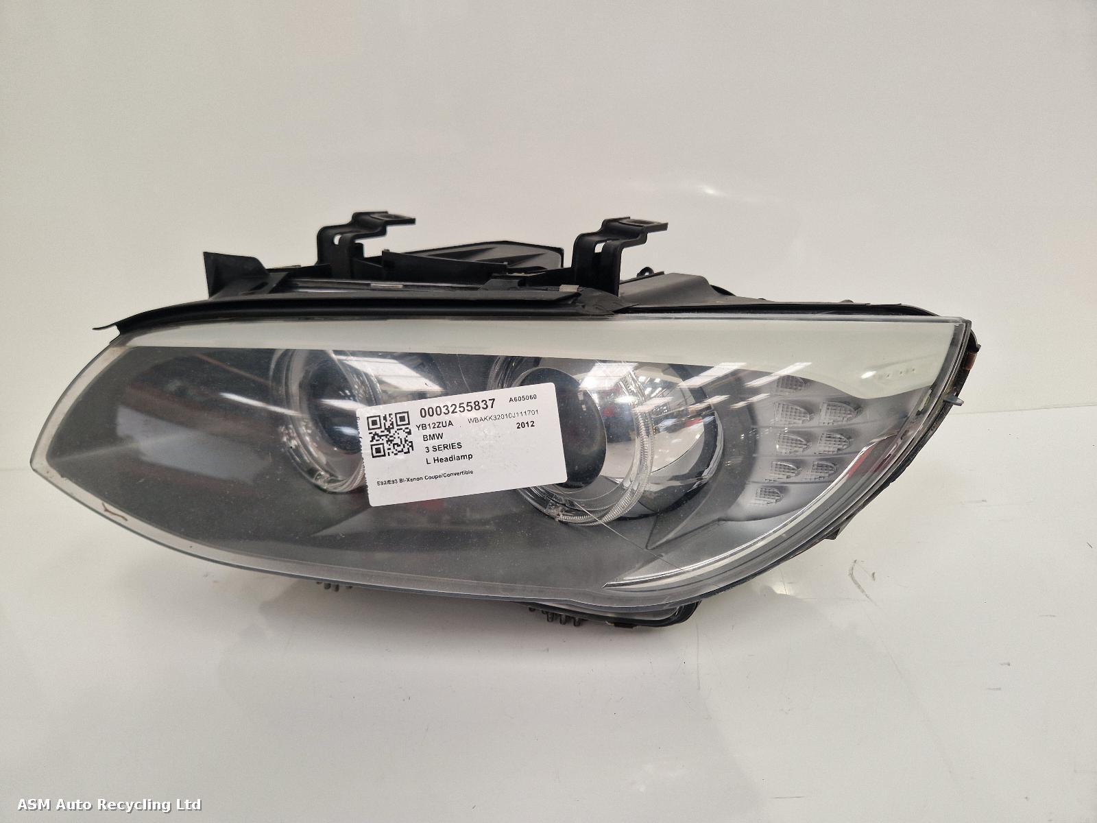 View Auto part L Headlamp Bmw 3 Series 2012