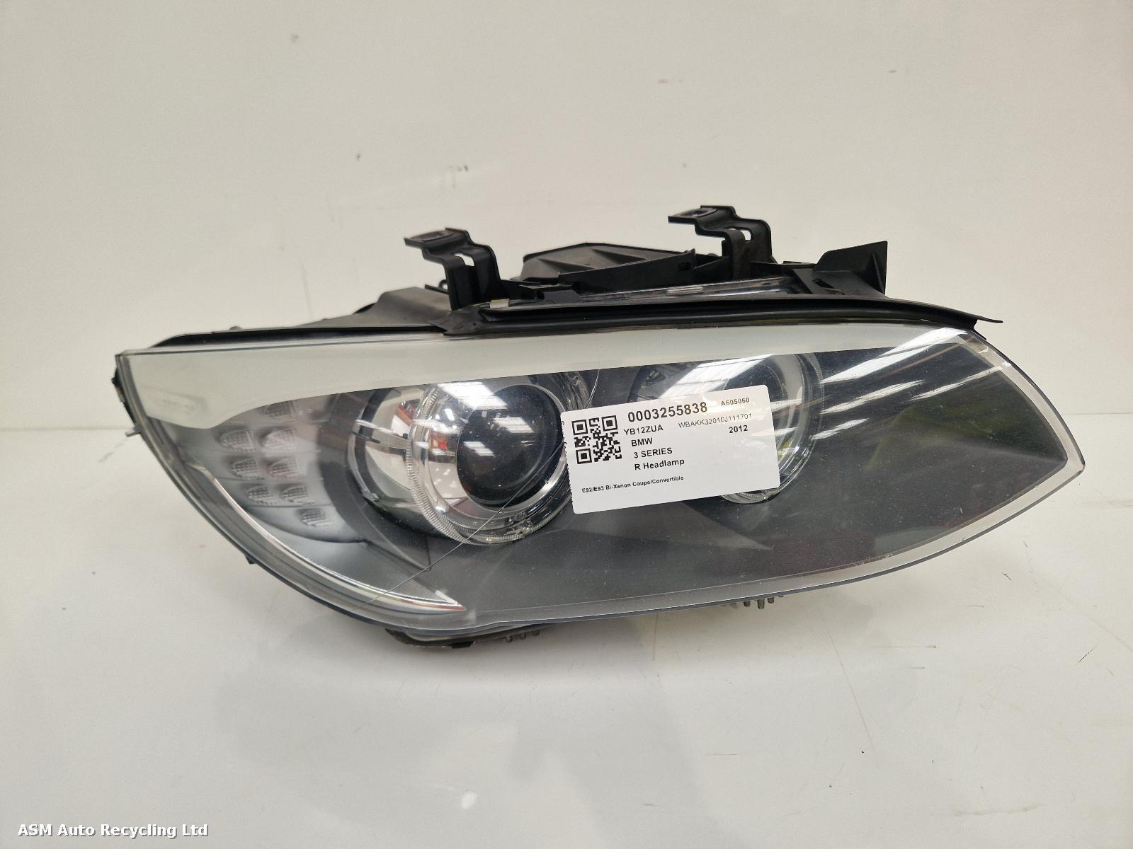 View Auto part R Headlamp Bmw 3 Series 2012