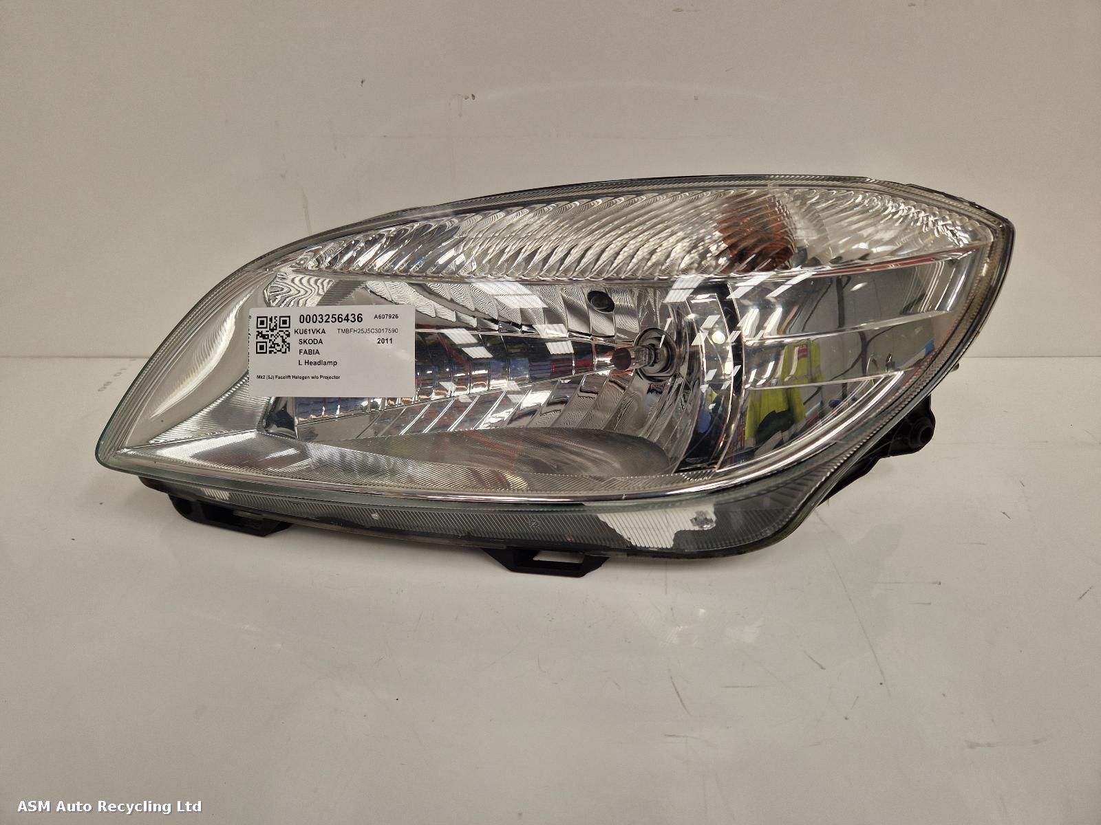 View Auto part L Headlamp Skoda Fabia 2011