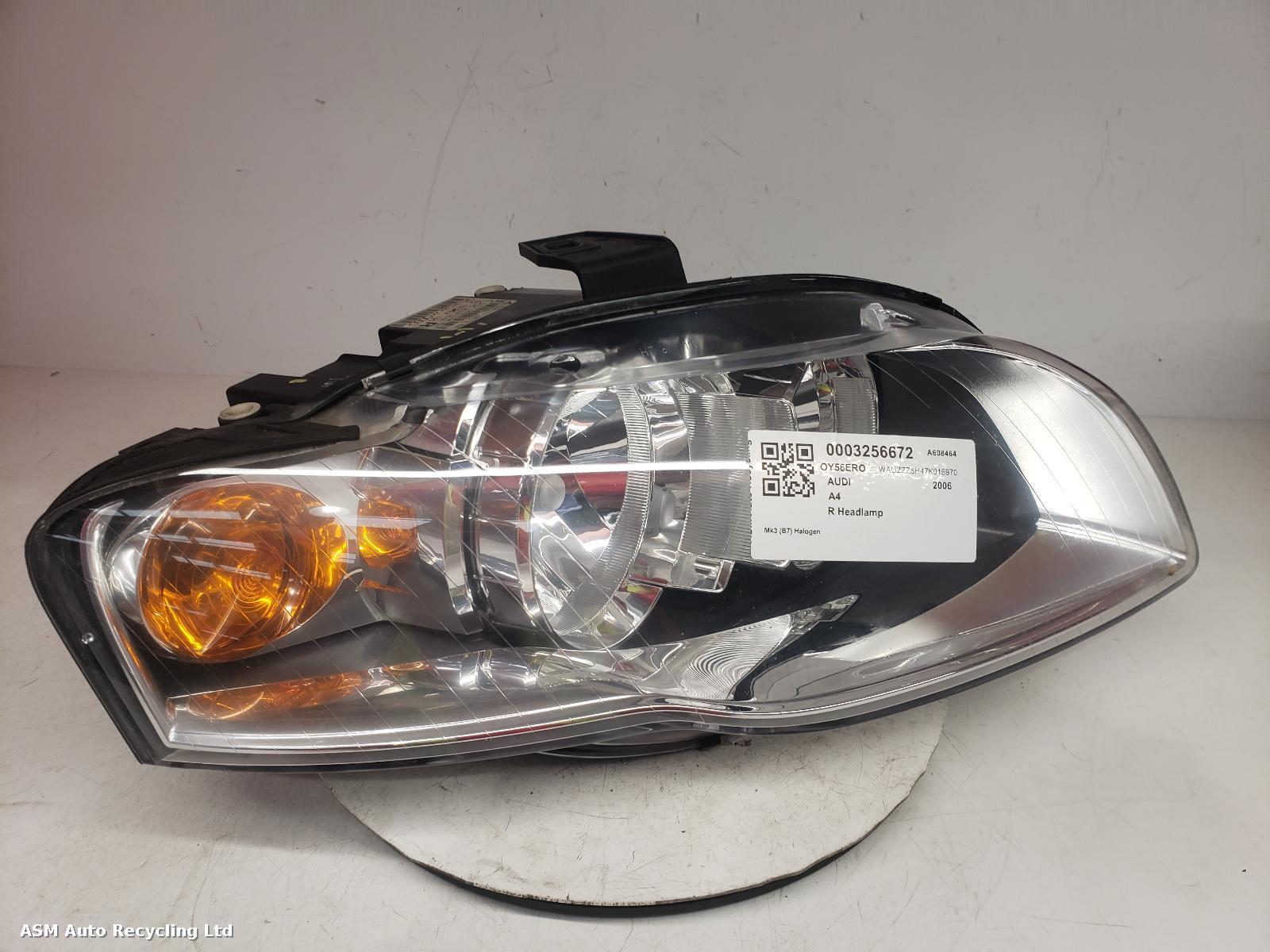 View Auto part R Headlamp Audi A4 2006