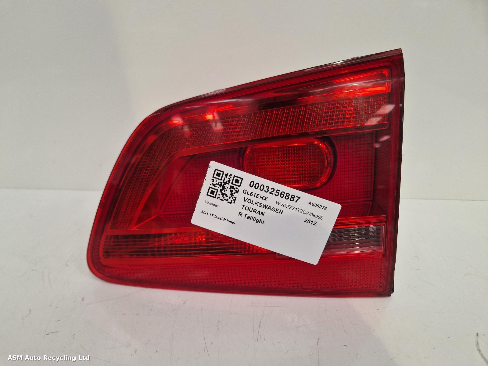 View Auto part R Taillight Volkswagen Touran 2012