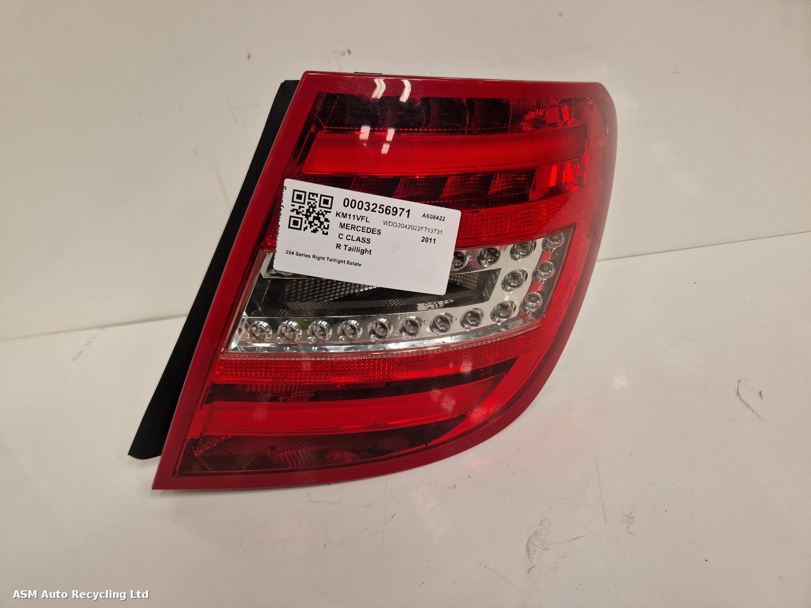 View Auto part R Taillight Mercedes C Class 2011