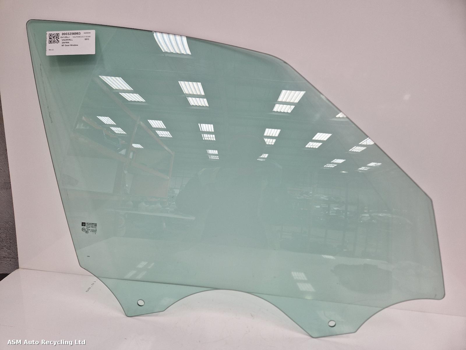 View Auto part RF Door Window Vauxhall Zafira 2012