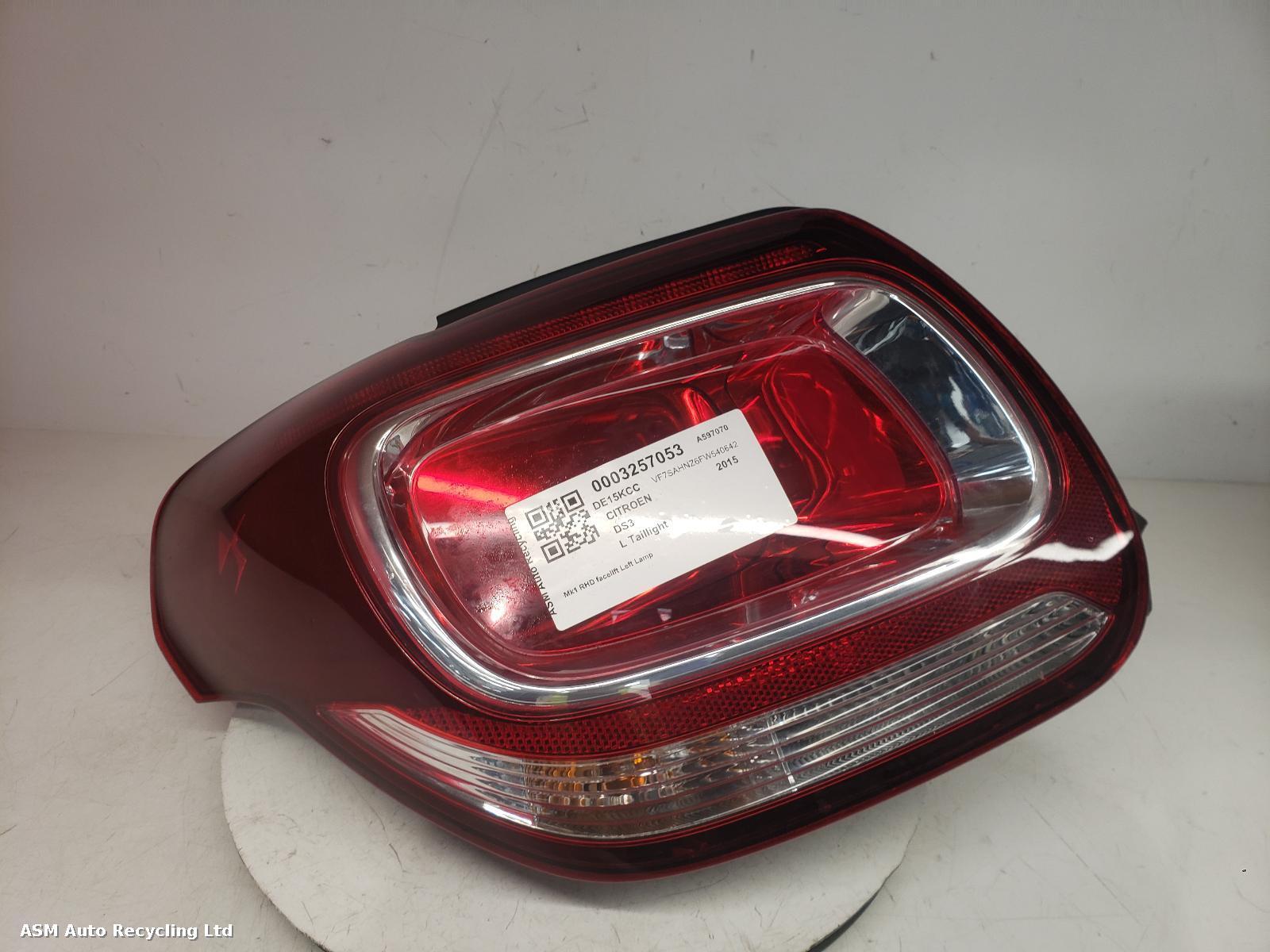View Auto part L Taillight Citroen Ds3 2015