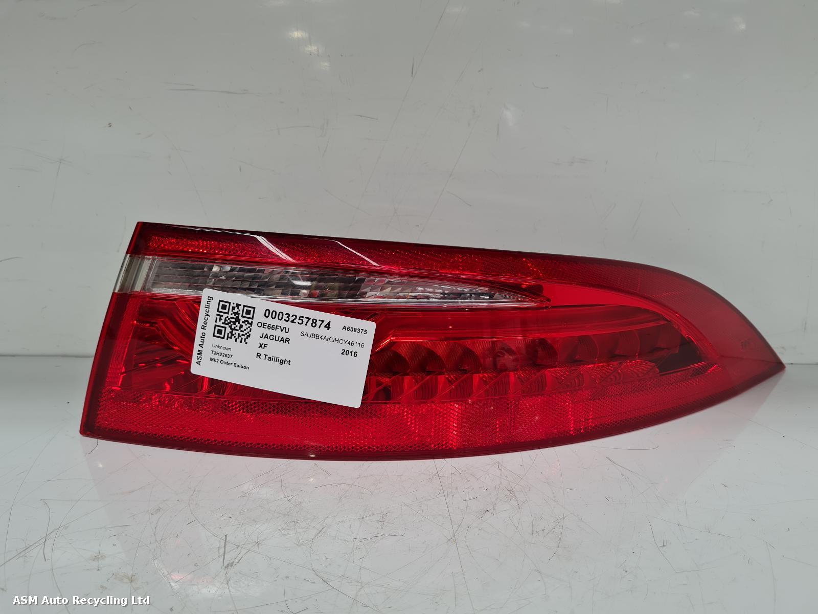 View Auto part R Taillight Jaguar Xf 2016