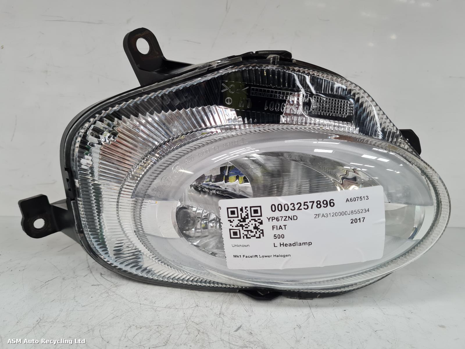 View Auto part L Headlamp Fiat 500 2017