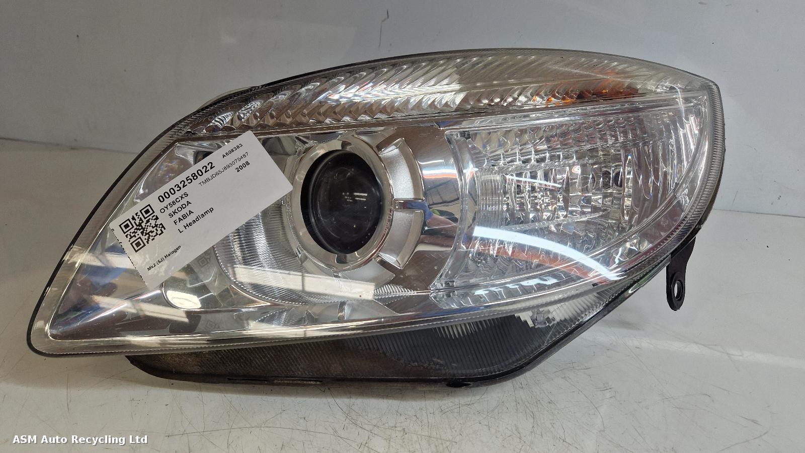 View Auto part L Headlamp Skoda Fabia 2008
