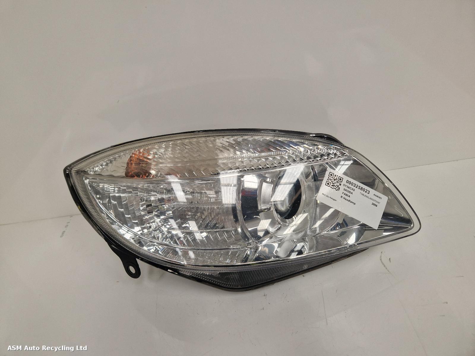 View Auto part R Headlamp Skoda Fabia 2008