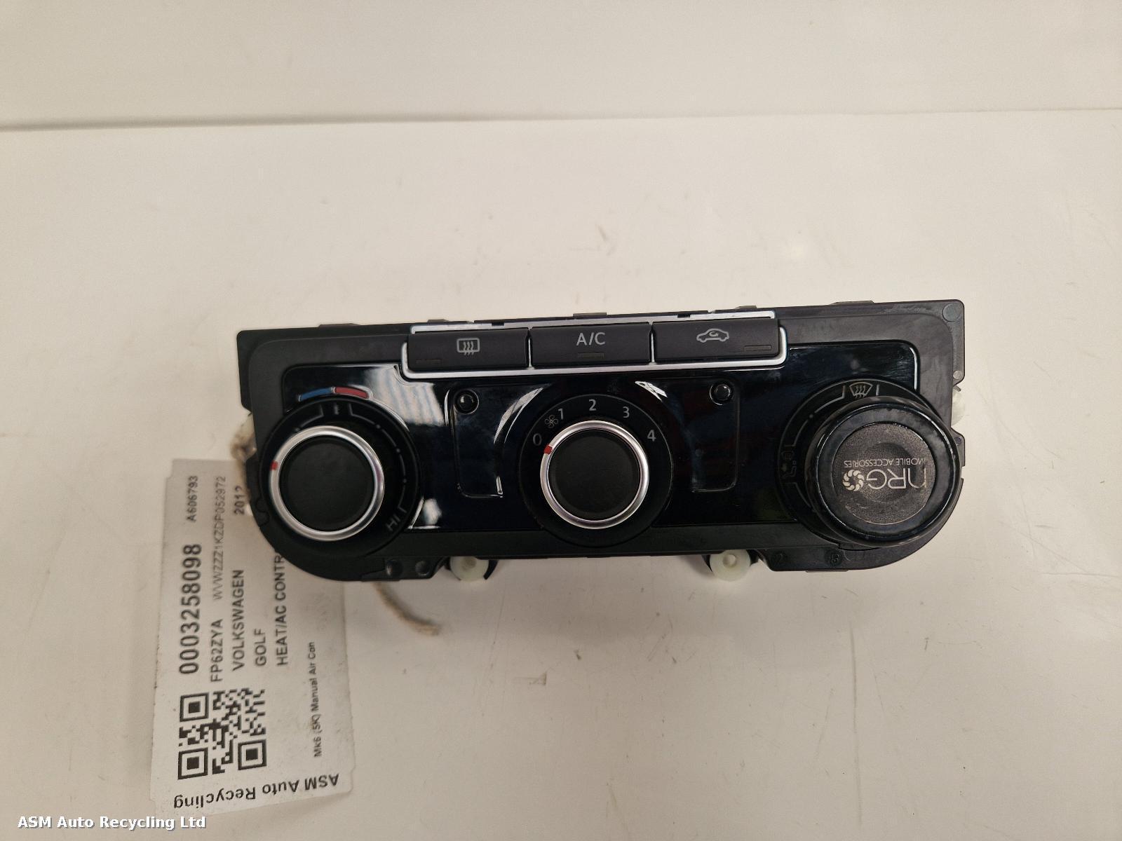 View Auto part Heater/AC Controller Volkswagen Golf 2012