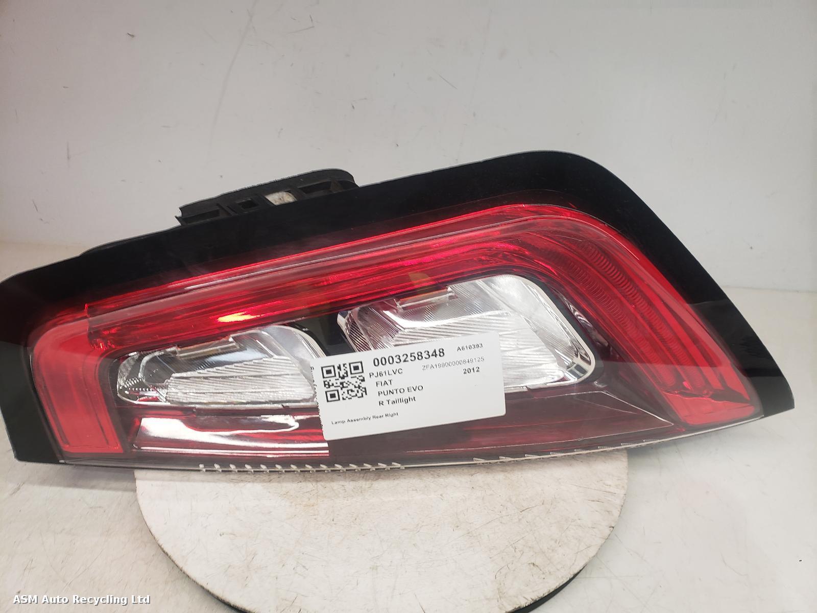 View Auto part R Taillight Fiat Punto Evo 2012