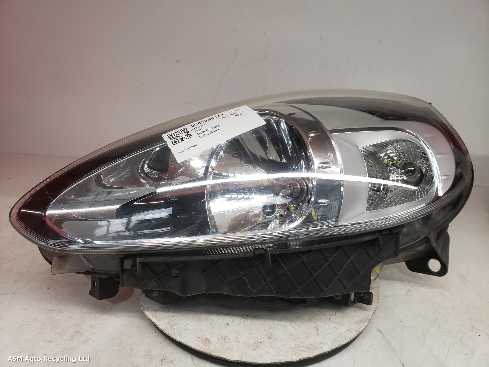 View Auto part L Headlamp Fiat Punto Evo 2012