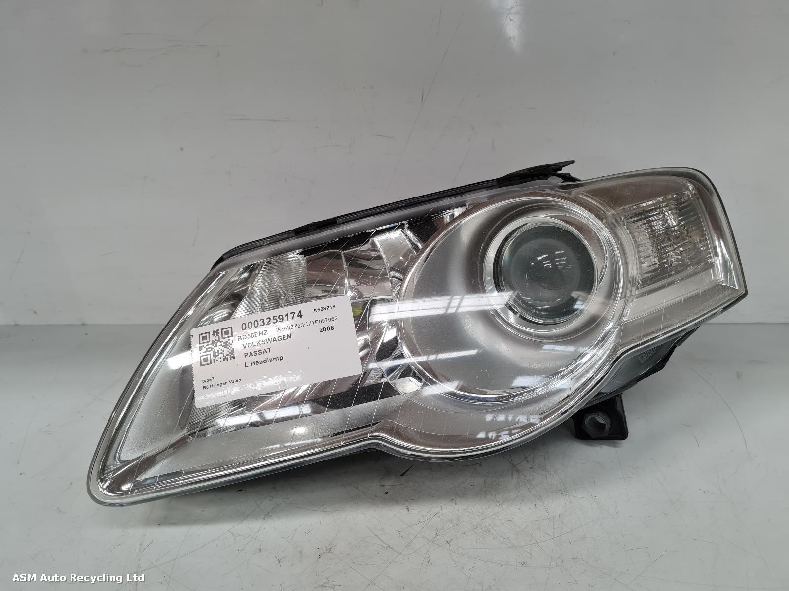 View Auto part L Headlamp Volkswagen Passat 2006