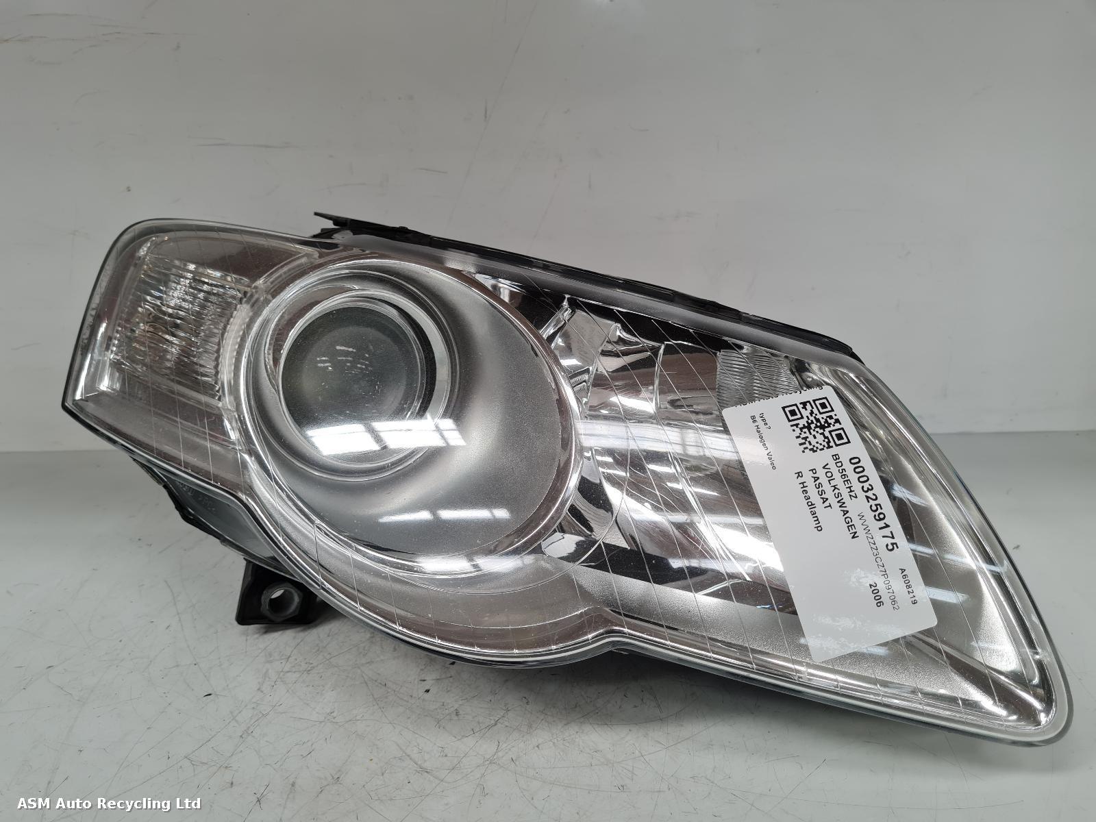 View Auto part R Headlamp Volkswagen Passat 2006