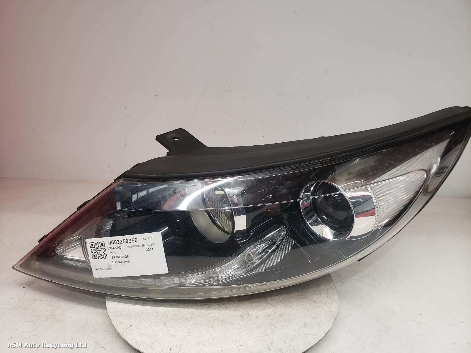 View Auto part L Headlamp Kia Sportage 2014