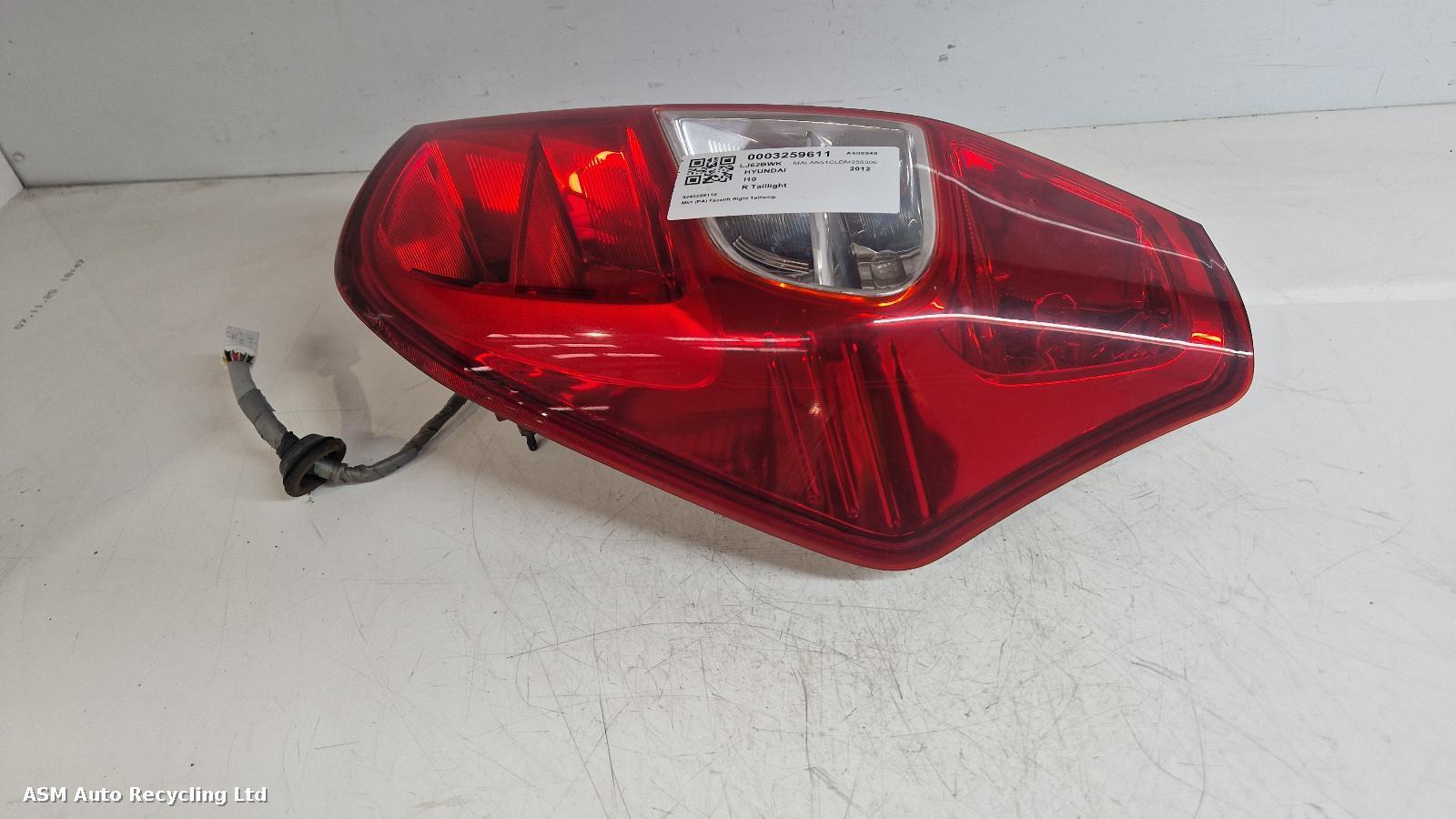 View Auto part R Taillight Hyundai I10 2012