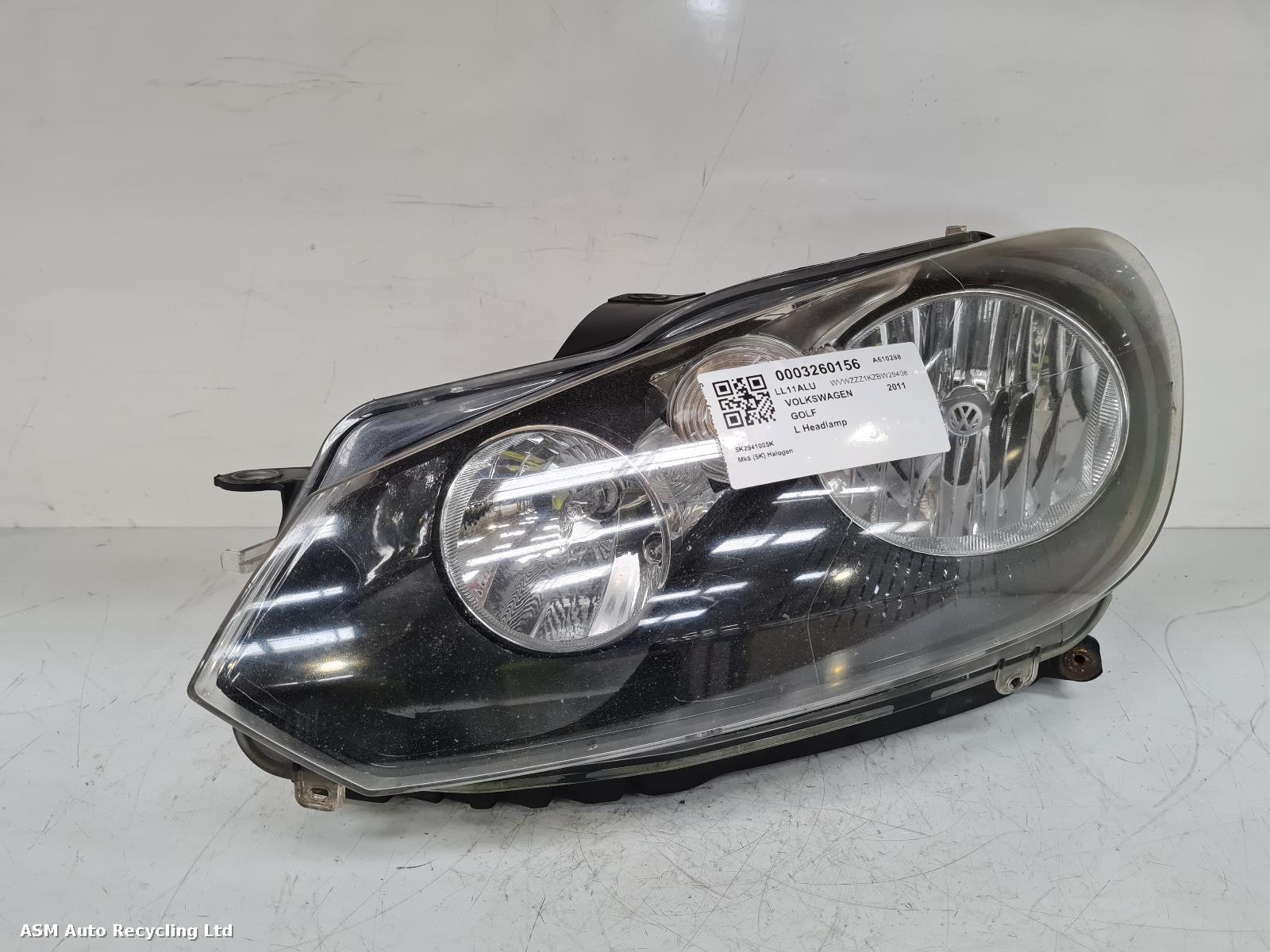View Auto part L Headlamp Volkswagen Golf 2011