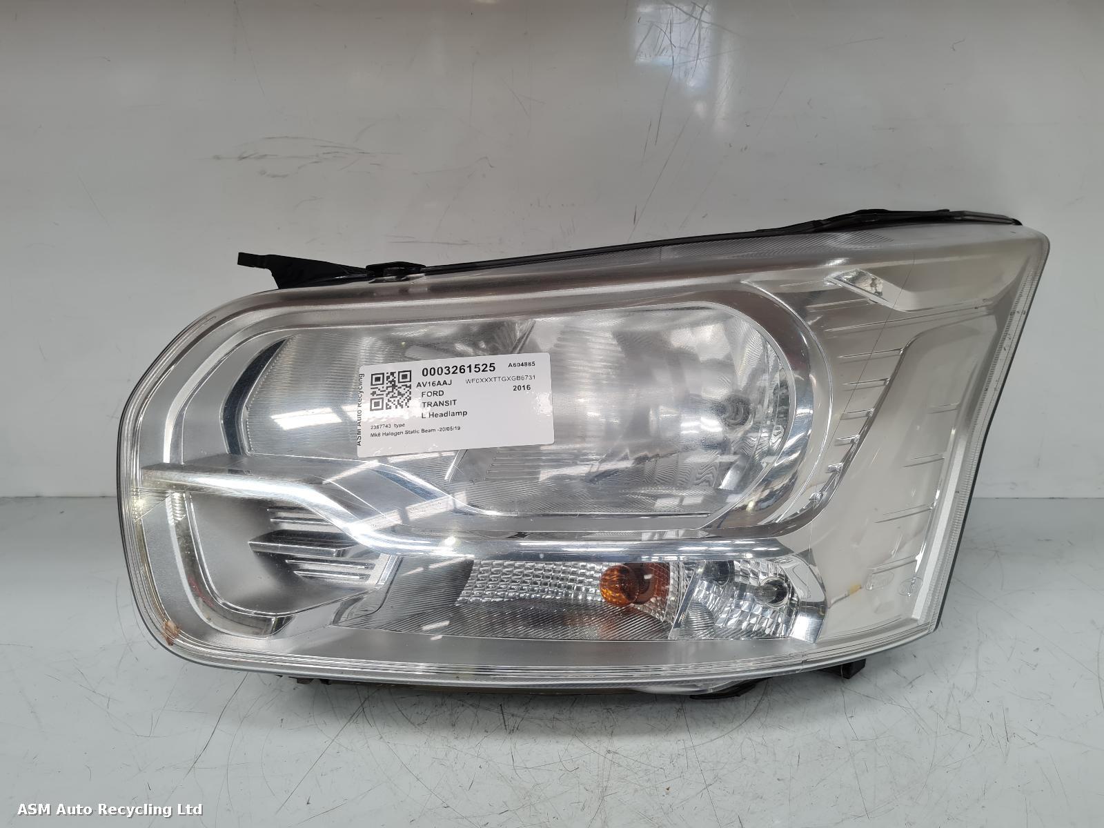 View Auto part L Headlamp Ford Transit 2016