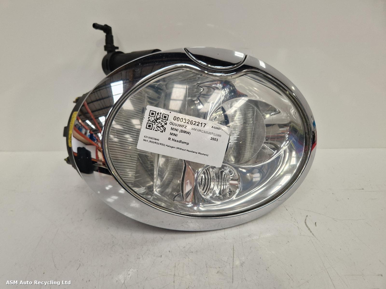 View Auto part R Headlamp Mini (bmw) Mini 2003
