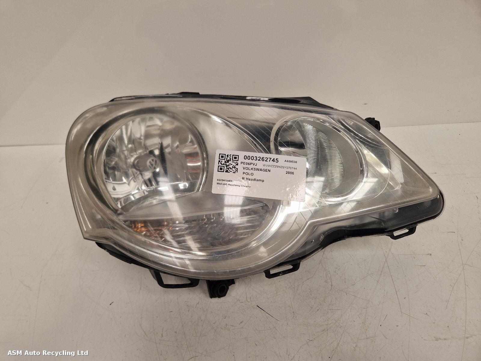 View Auto part R Headlamp Volkswagen Polo 2006
