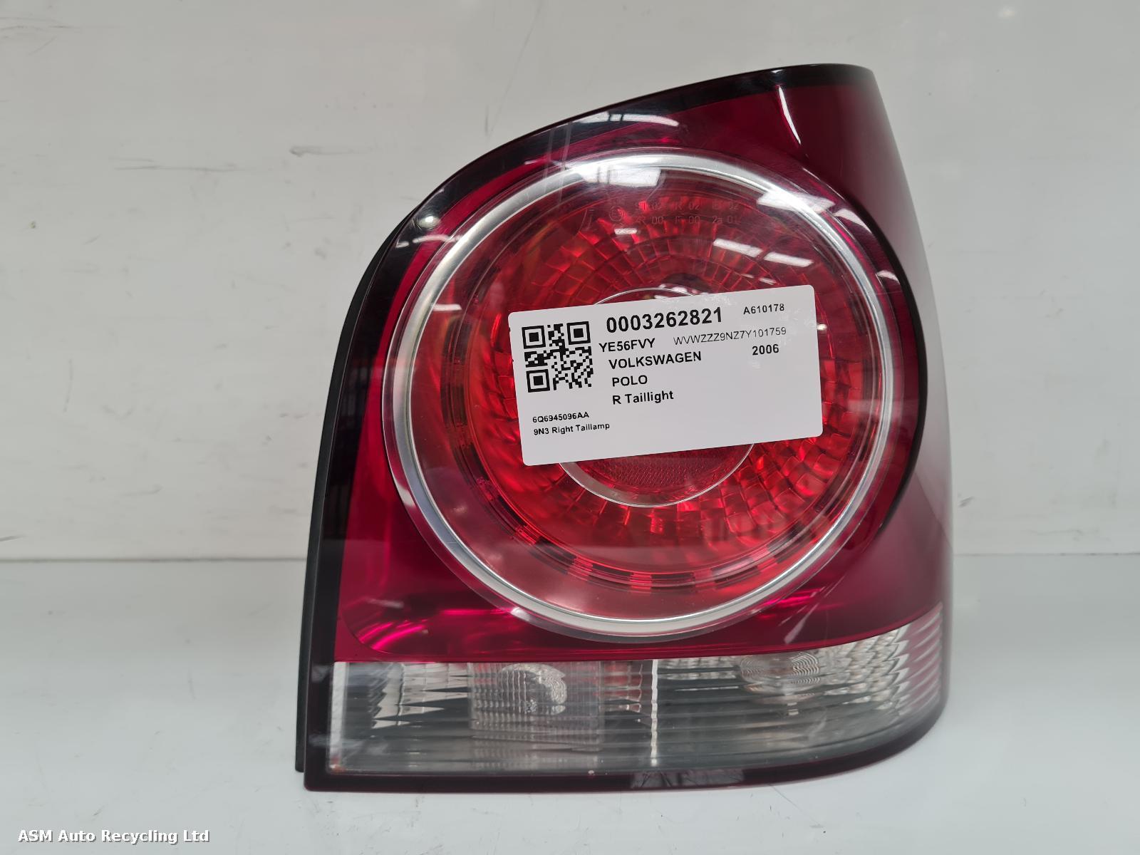 View Auto part R Taillight Volkswagen Polo 2006
