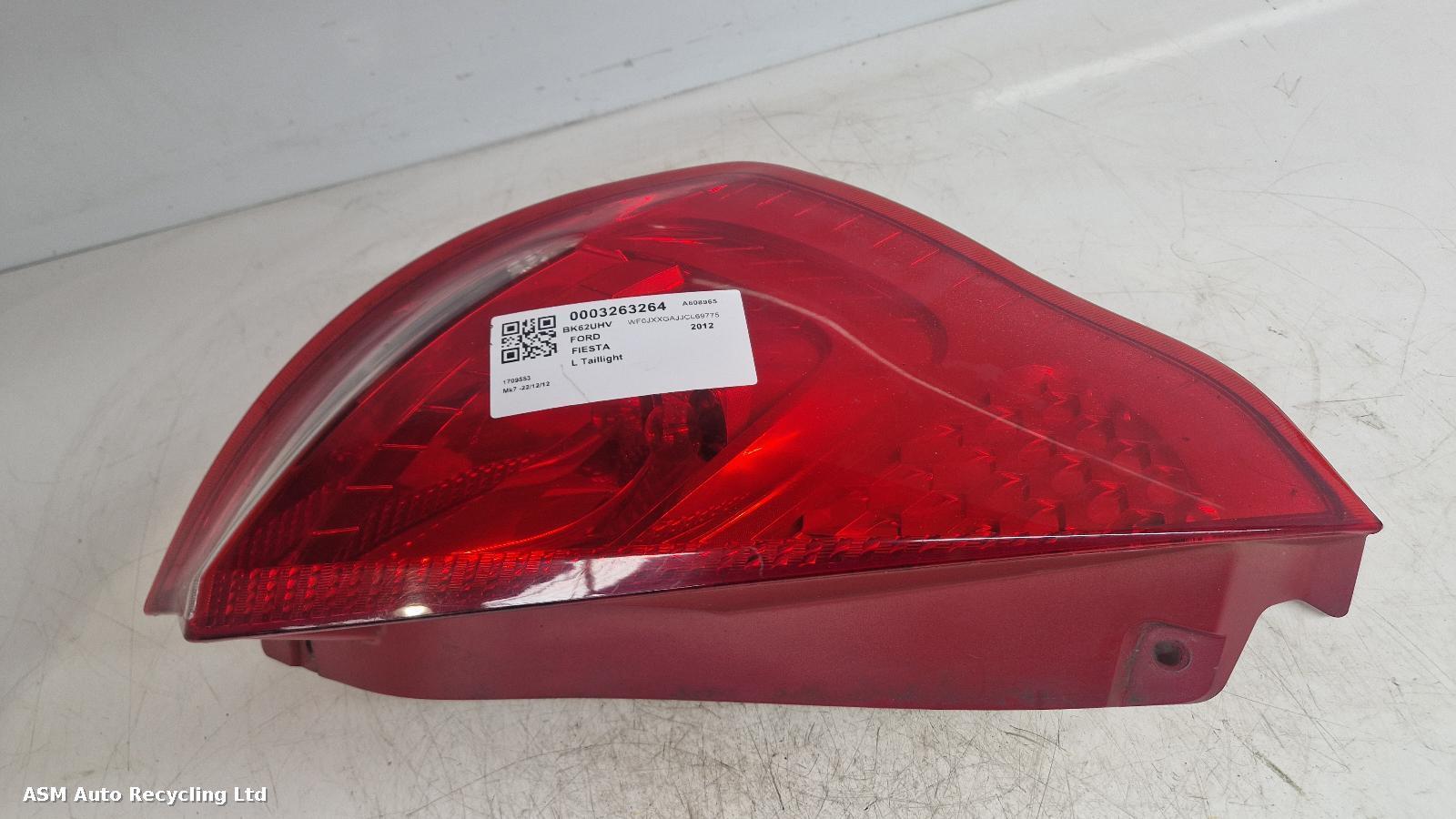 View Auto part L Taillight Ford Fiesta 2012
