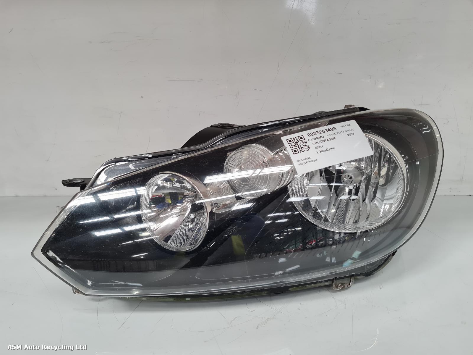 View Auto part L Headlamp Volkswagen Golf 2009