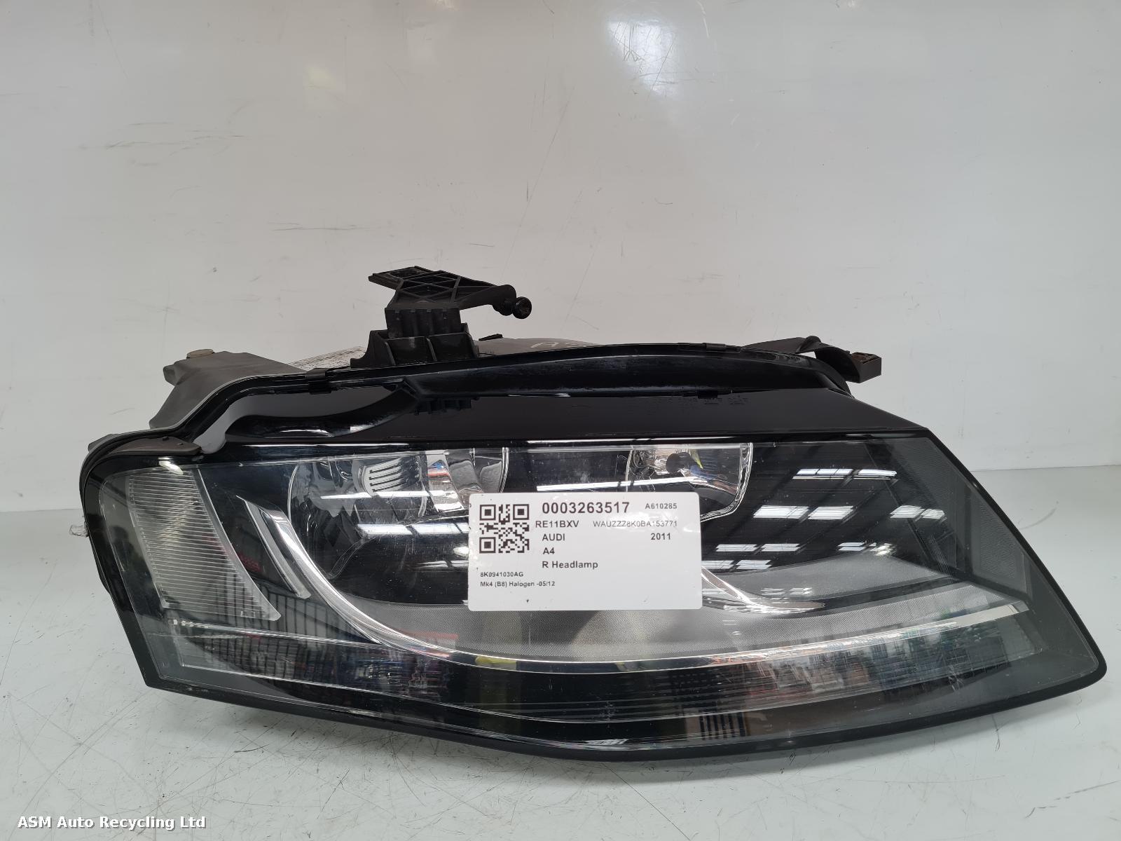 View Auto part R Headlamp Audi A4 2011