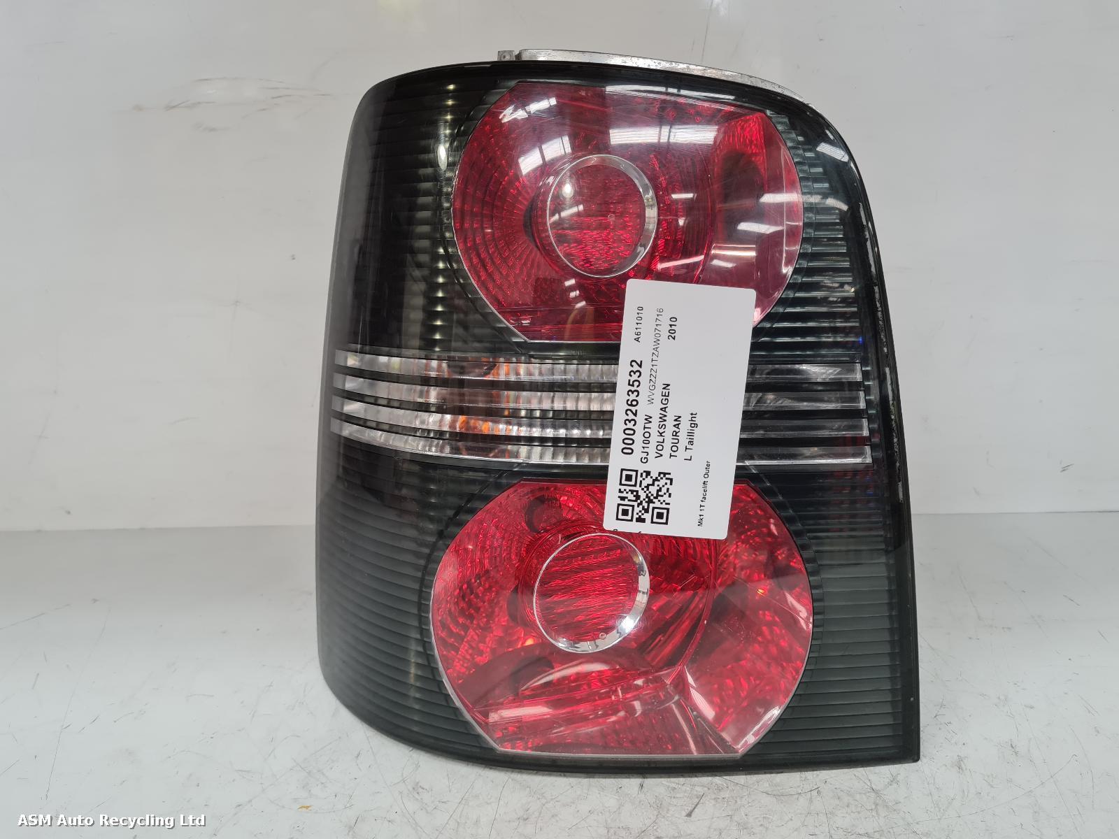 View Auto part L Taillight Volkswagen Touran 2010