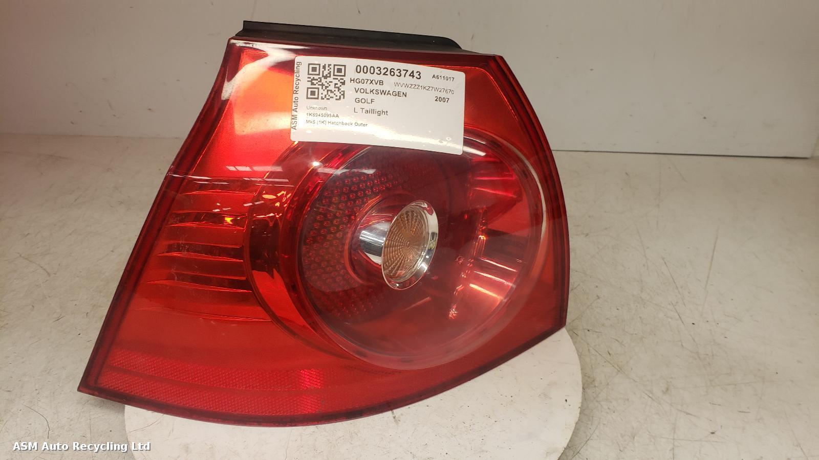 View Auto part L Taillight Volkswagen Golf 2007