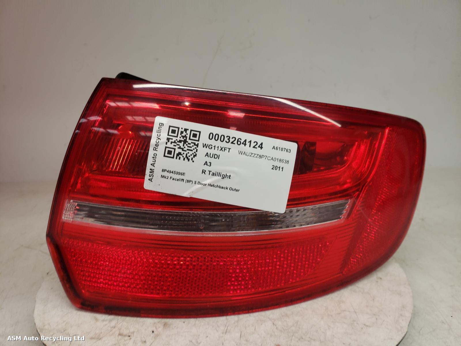 View Auto part R Taillight Audi A3 2011