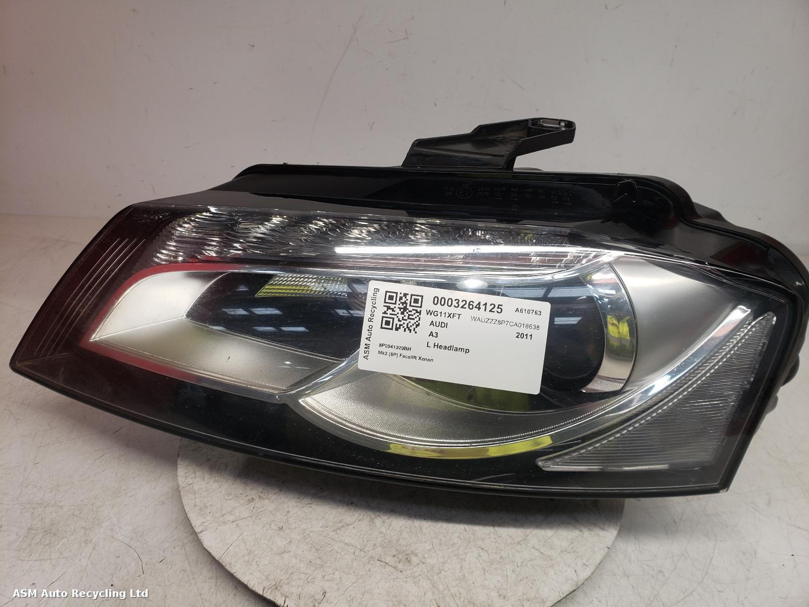 View Auto part L Headlamp Audi A3 2011