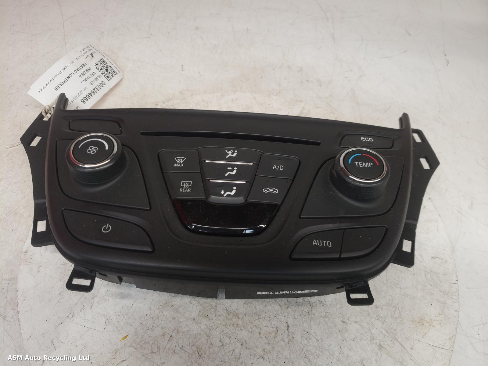 View Auto part Heater/AC Controller Vauxhall Insignia 2015