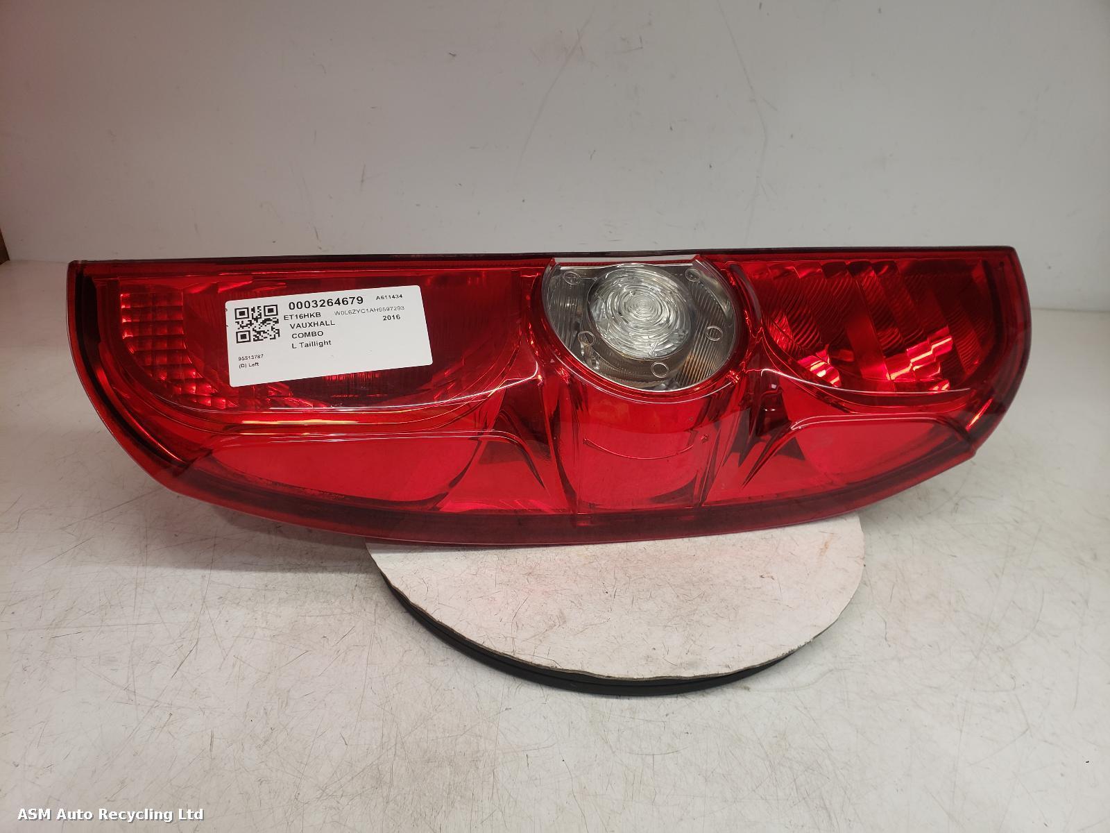 View Auto part L Taillight Vauxhall Combo 2016