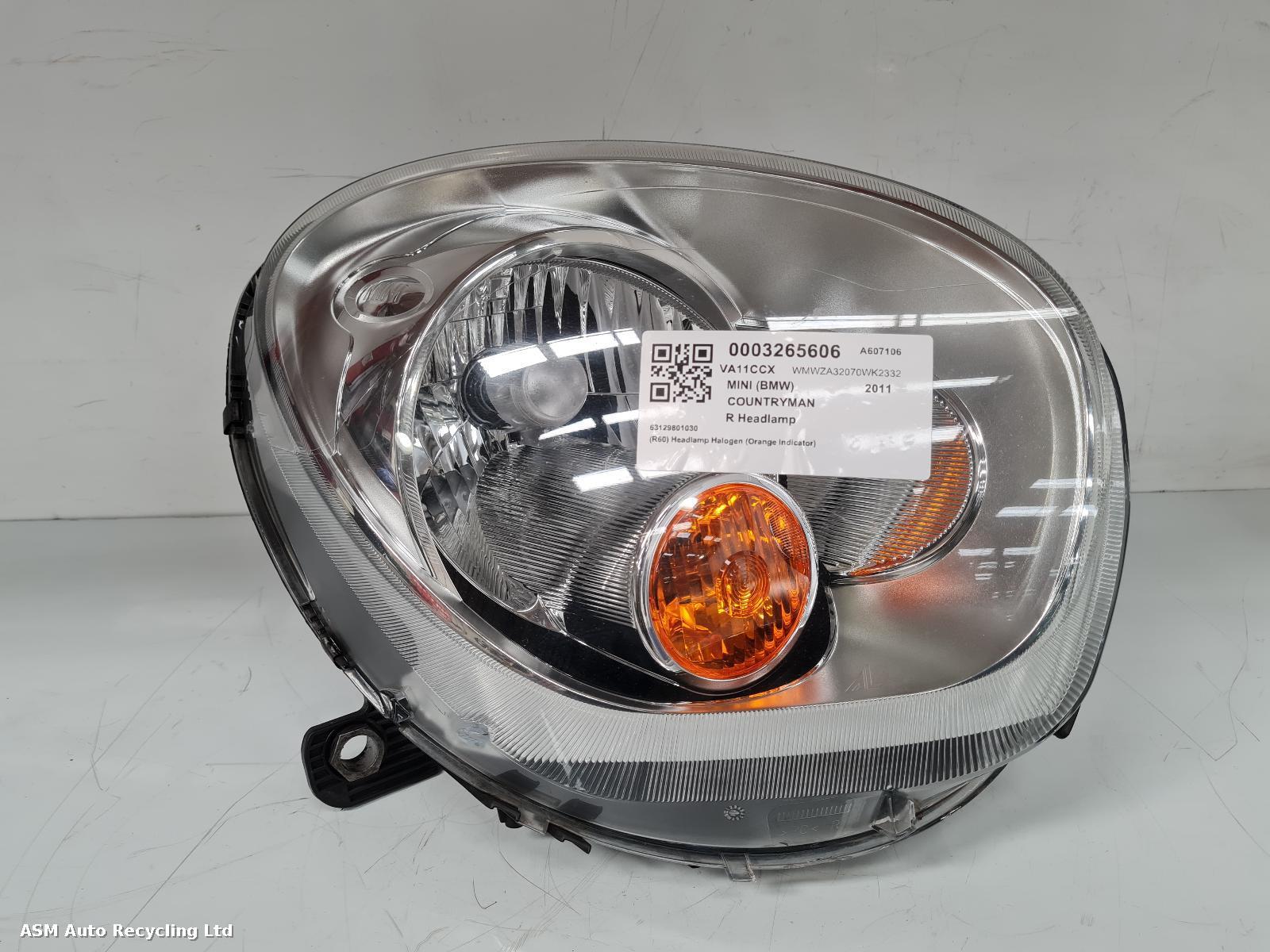 View Auto part R Headlamp Mini (bmw) Countryman 2011
