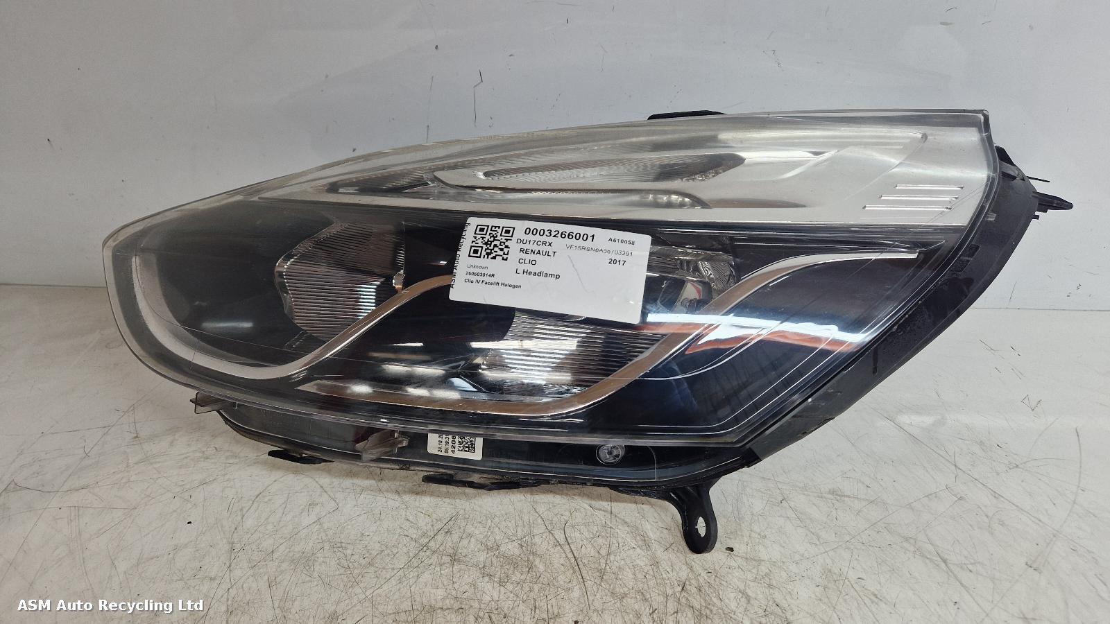 View Auto part L Headlamp Renault Clio 2017