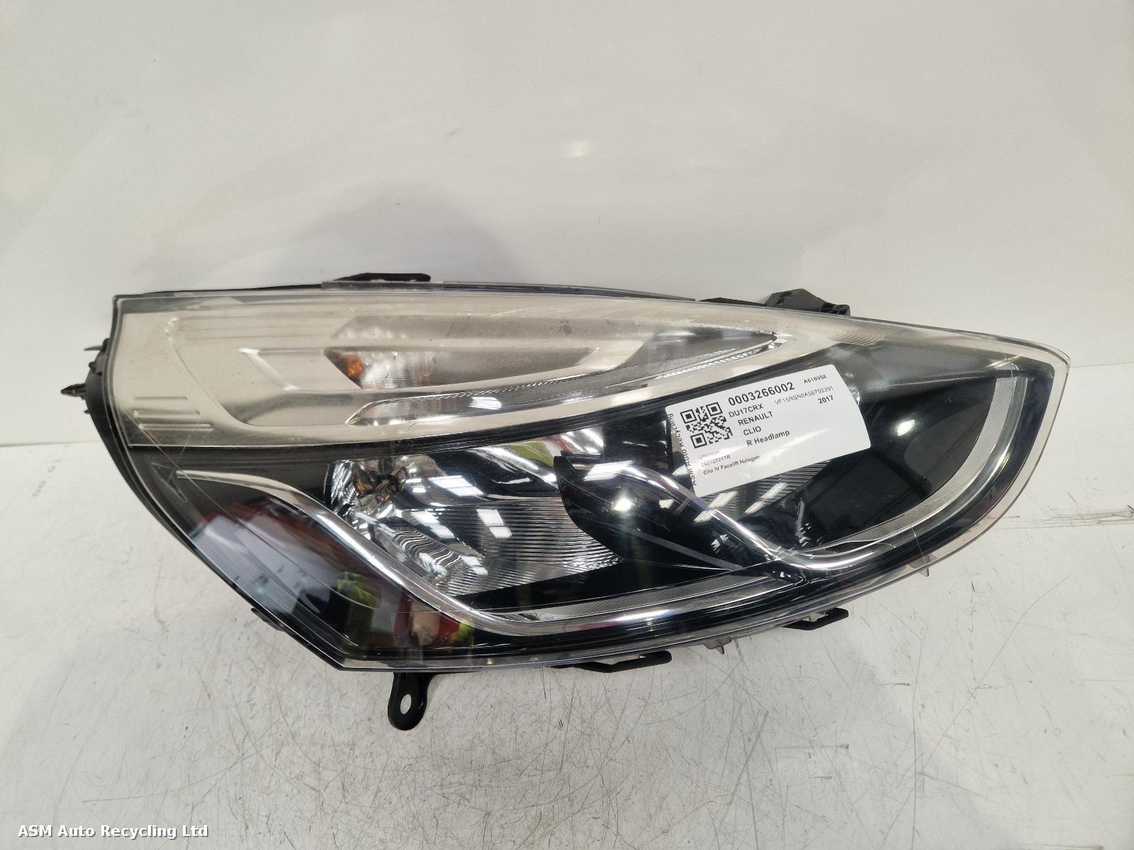 View Auto part R Headlamp Renault Clio 2017