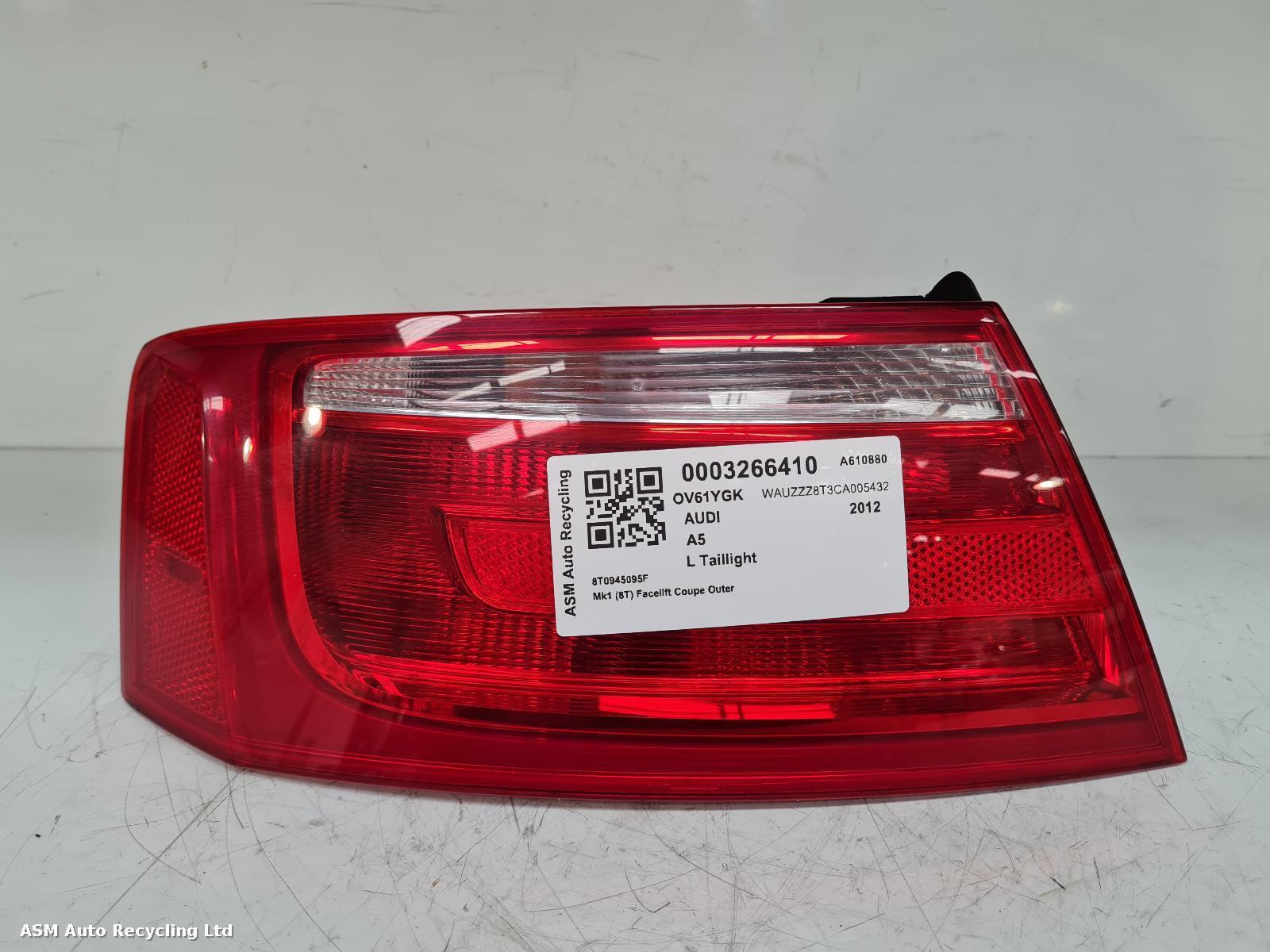 View Auto part L Taillight Audi A5 2012