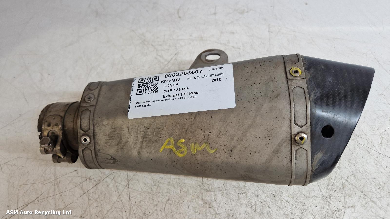 View Auto part Exhaust Tail Pipe Honda Cbr 125 R-f 2016
