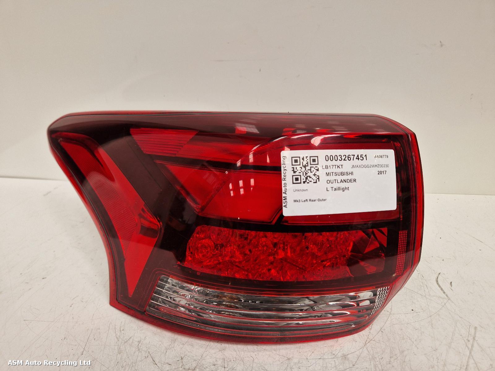 View Auto part L Taillight Mitsubishi Outlander 2017