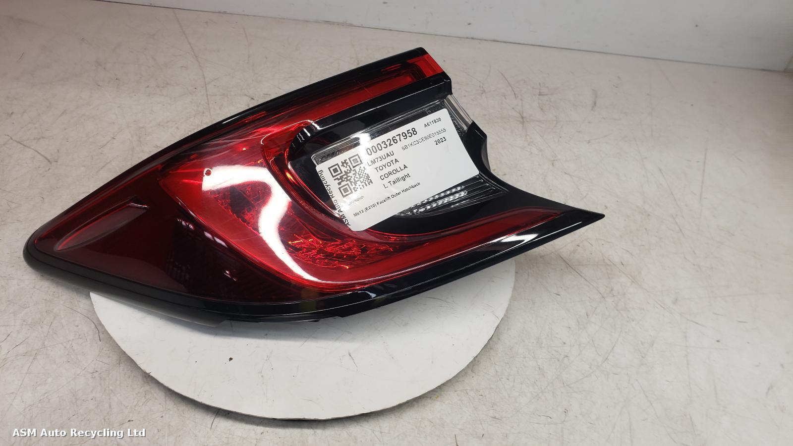 View Auto part L Taillight Toyota Corolla 2023